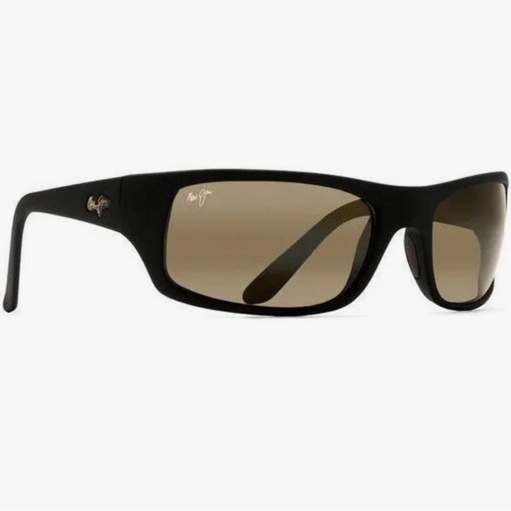 Maui Jim Peahi Polarized Sunglasses Matte Black Rubber Frame